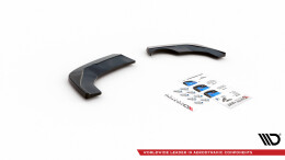 Heck Ansatz Flaps Diffusor für Seat Ibiza Mk5 schwarz Hochglanz