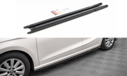 Seitenschweller Ansatz Cup Leisten V.2 passend für Seat Ibiza FR/ Standard Mk5 schwarz Hochglanz