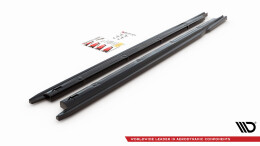 Seitenschweller Ansatz Cup Leisten V.2 passend für Seat Ibiza FR/ Standard Mk5 schwarz Hochglanz