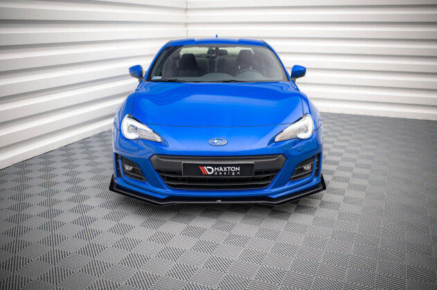 Street Pro Cup Spoilerlippe Front Ansatz passend für Subaru BRZ Mk1 Facelift rot+ Hochglanz Flaps