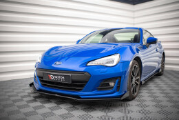 Street Pro Cup Spoilerlippe Front Ansatz passend für Subaru BRZ Mk1 Facelift rot+ Hochglanz Flaps