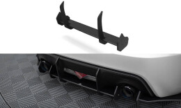 Street Pro Heckschürze Heck Ansatz Diffusor passend für Subaru BRZ Mk1 Facelift schwarz-rot