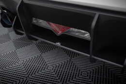 Street Pro Heckschürze Heck Ansatz Diffusor passend für Subaru BRZ Mk1 Facelift schwarz-rot