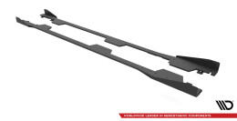 Street Pro Seitenschweller Ansatz Cup Leisten passend für Subaru BRZ Mk1 Facelift SCHWARZ+ HOCHGLANZ FLAPS