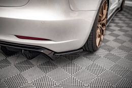 Heck Ansatz Flaps Diffusor V.2 passend für Tesla Model 3 schwarz Hochglanz