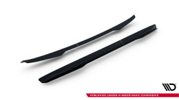 Heck Spoiler Aufsatz Abrisskante passend für Peugeot Partner Mk3 schwarz Hochglanz