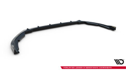 Cup Spoilerlippe Front Ansatz für Peugeot Partner Mk3 schwarz Hochglanz