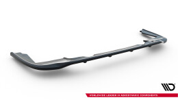 Mittlerer Cup Diffusor Heck Ansatz DTM Look passend für Peugeot Partner Lang Mk3 schwarz Hochglanz