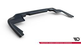 Mittlerer Cup Diffusor Heck Ansatz DTM Look passend für Peugeot Partner Lang Mk3 schwarz Hochglanz