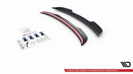 Heck Spoiler Aufsatz Abrisskante passend für Bentley Continental GT V8 S Mk2 schwarz Hochglanz