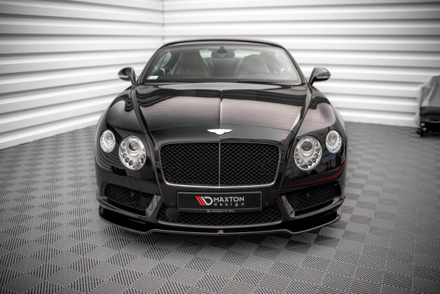 Cup Spoilerlippe Front Ansatz V.1 passend für Bentley Continental GT V8 S Mk2 schwarz Hochglanz