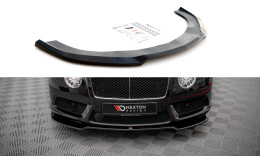 Cup Spoilerlippe Front Ansatz V.1 passend für Bentley Continental GT V8 S Mk2 schwarz Hochglanz