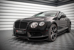 Street+ Spoilerlippe Front Ansatz V.1 passend für Bentley Continental GT V8 S Mk2 schwarz Hochglanz