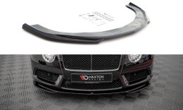 Cup Spoilerlippe Front Ansatz V.2 passend für Bentley Continental GT V8 S Mk2 schwarz Hochglanz