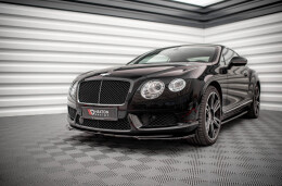 Street+ Spoilerlippe Front Ansatz V.2 passend für Bentley Continental GT V8 S Mk2 schwarz Hochglanz