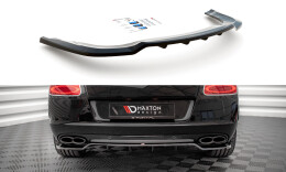 Mittlerer Cup Diffusor Heck Ansatz DTM Look passend für Bentley Continental GT V8 S Mk2 schwarz Hochglanz