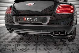 Mittlerer Cup Diffusor Heck Ansatz DTM Look passend für Bentley Continental GT V8 S Mk2 schwarz Hochglanz