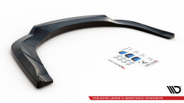 Mittlerer Cup Diffusor Heck Ansatz DTM Look passend für Bentley Continental GT V8 S Mk2 schwarz Hochglanz