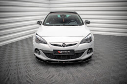 Cup Spoilerlippe Front Ansatz V.1 passend für Opel Astra GTC OPC-Line J schwarz Hochglanz