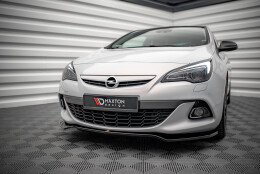 Cup Spoilerlippe Front Ansatz V.2 passend für Opel Astra GTC OPC-Line J schwarz Hochglanz