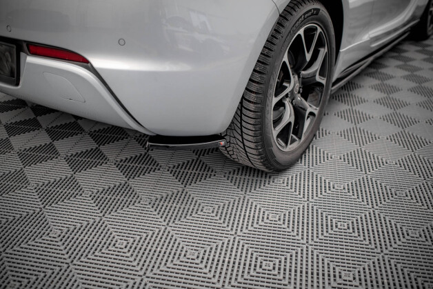 Heck Ansatz Flaps Diffusor V.1 passend für Opel Astra GTC OPC-Line J schwarz Hochglanz