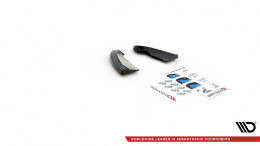 Heck Ansatz Flaps Diffusor V.1 passend für Opel Astra GTC OPC-Line J schwarz Hochglanz