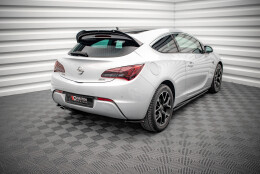 Street+ Heck Ansatz Flaps V.1 passend für Opel Astra GTC OPC-Line J schwarz Hochglanz