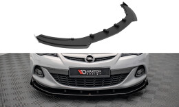 Street Pro Spoilerlippe Front Ansatz + Flaps V.1 passend für Opel Astra GTC OPC-Line J schwarz Hochglanz