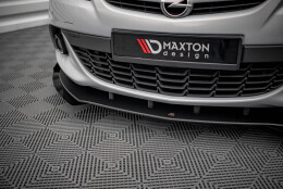 Street Pro Cup Spoilerlippe Front Ansatz passend für Opel Astra GTC OPC-Line J rot+ Hochglanz Flaps
