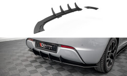 Street Pro Heckschürze Heck Ansatz Diffusor passend für Opel Astra GTC OPC-Line J schwarz-rot