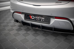 Street Pro Heckschürze Heck Ansatz Diffusor passend für Opel Astra GTC OPC-Line J schwarz-rot