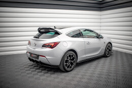 Street Pro Heckschürze Heck Ansatz Diffusor passend für Opel Astra GTC OPC-Line J schwarz-rot
