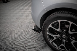 Street Pro Heckschürze Heck Ansatz Diffusor für Opel Astra GTC OPC-Line J schwarz+ Hochglanz Flaps