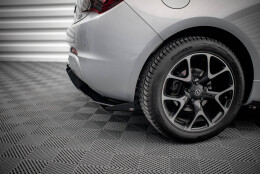 Street Pro Heckschürze Heck Ansatz Diffusor passend für Opel Astra GTC OPC-Line J rot+ Hochglanz Flaps