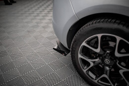 Street Pro Heckschürze Heck Ansatz Diffusor passend für Opel Astra GTC OPC-Line J rot+ Hochglanz Flaps
