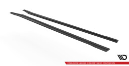 Street Pro Seitenschweller Ansatz Cup Leisten für Opel Astra GTC OPC-Line J SCHWARZ