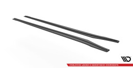 Street Pro Seitenschweller Ansatz Cup Leisten für Opel Astra GTC OPC-Line J SCHWARZ