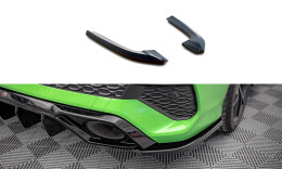 Heck Ansatz Flaps Diffusor passend für Audi RS3 Limousine 8Y schwarz Hochglanz