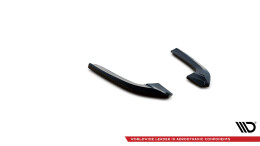 Heck Ansatz Flaps Diffusor passend für Audi RS3 Limousine 8Y schwarz Hochglanz