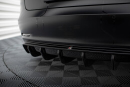 Heck Ansatz Diffusor V.2 passend für Tesla Model 3 schwarz Hochglanz