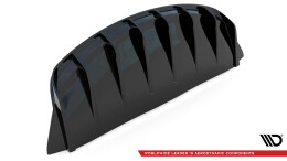 Heck Ansatz Diffusor V.2 passend für Tesla Model 3 schwarz Hochglanz