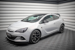 Seitenschweller Flaps für Opel Astra GTC OPC-Line J schwarz Hochglanz