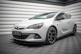 Front Stoßstange Flaps passend für Opel Astra GTC OPC-Line J schwarz Hochglanz
