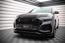 Cup Spoilerlippe Front Ansatz V.1 passend für Audi RSQ8 Mk1 schwarz Hochglanz