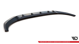 Cup Spoilerlippe Front Ansatz V.1 passend für Audi RSQ8 Mk1 schwarz Hochglanz