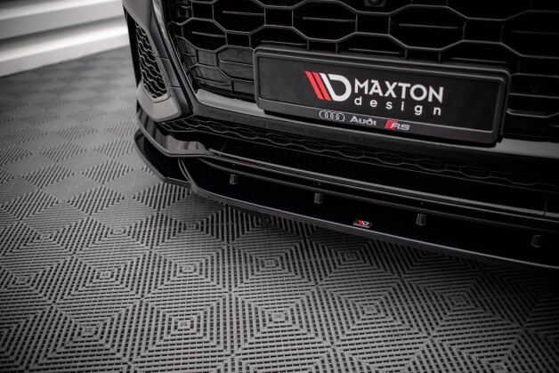 Cup Spoilerlippe Front Ansatz V.2 passend für Audi RSQ8 Mk1 schwarz Hochglanz