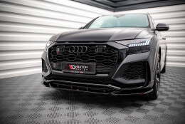 Cup Spoilerlippe Front Ansatz V.2 passend für Audi RSQ8 Mk1 schwarz Hochglanz
