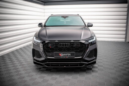 Cup Spoilerlippe Front Ansatz V.2 passend für Audi RSQ8 Mk1 schwarz Hochglanz