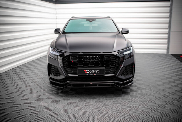 Street+ Spoilerlippe Front Ansatz V.3 passend für Audi RSQ8 Mk1 schwarz Hochglanz