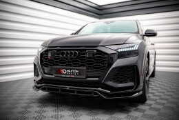 Street+ Spoilerlippe Front Ansatz V.3 passend für Audi RSQ8 Mk1 schwarz Hochglanz